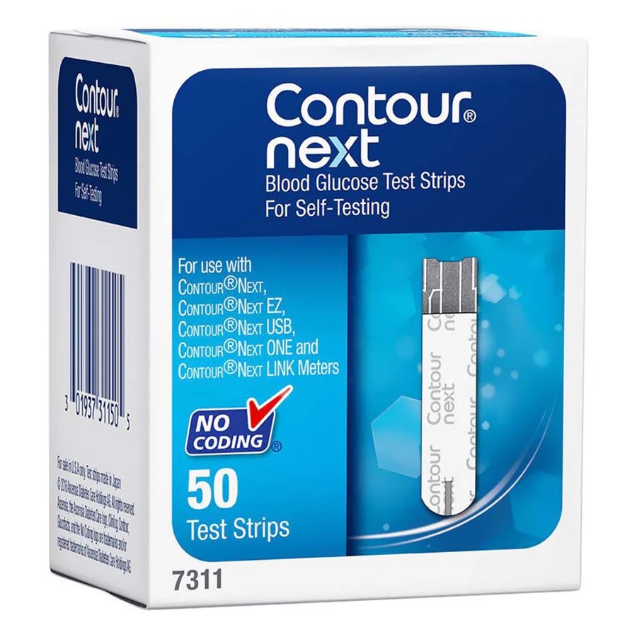 Worldwide Delivery New Authentic Ascensia Contour Next Blood Glucose Test Strips 50 - Dimension (L*W*H): 10 Inch (In)