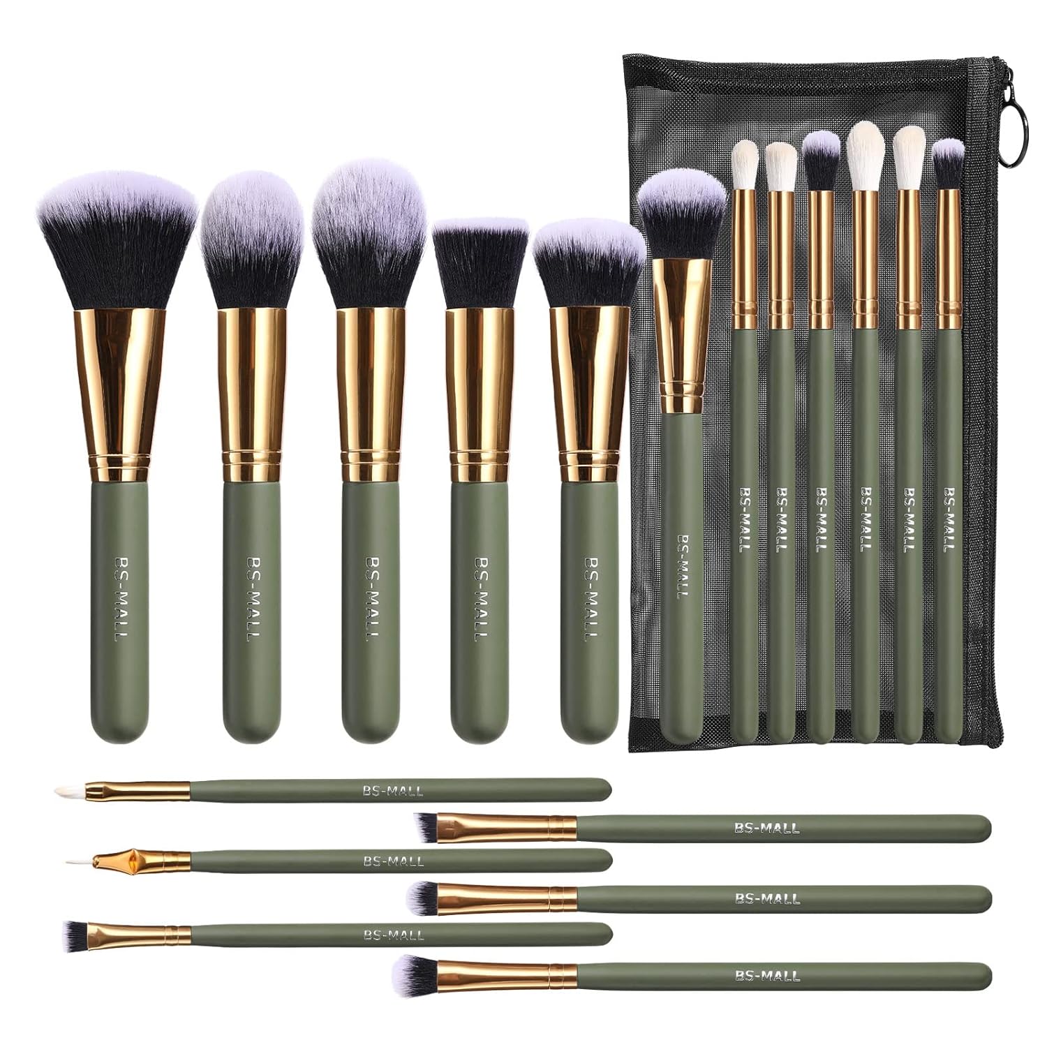 Bs-Mall Makeup Brush 18 Pcs Set