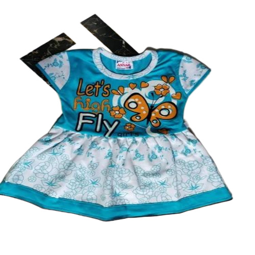 Girls Kids Printed Cotton Frocks