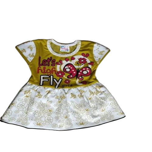 Girls Printed Cotton Frock
