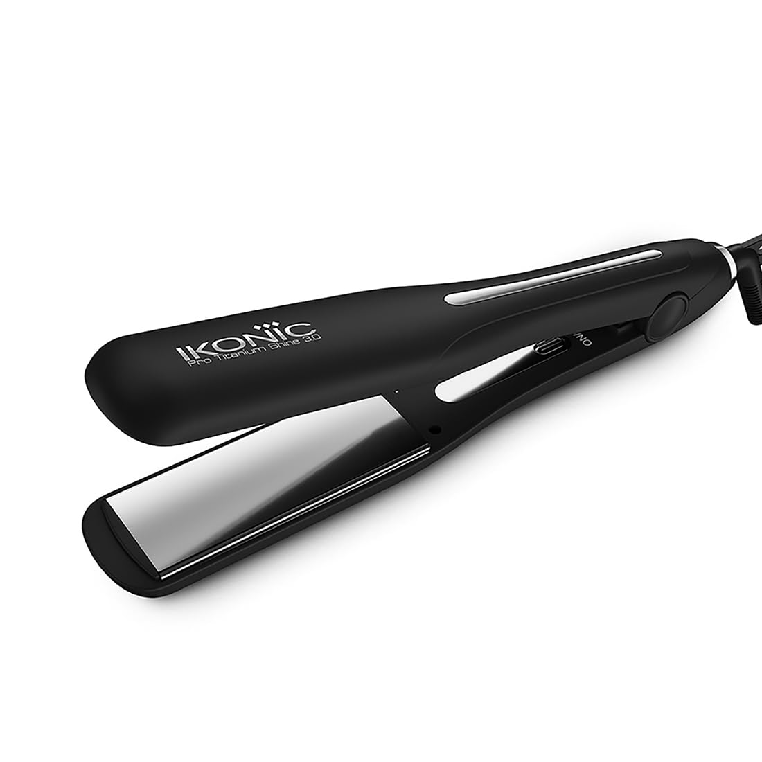 Ikonic Pro Titanium Shine 3.0 Hair Straightener Black