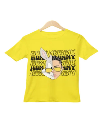 Men Printed Yellow T Shirt