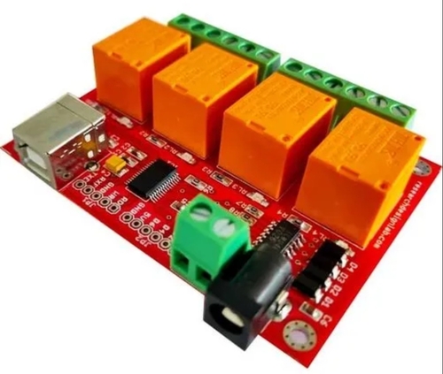 Usb 4 Channel Relay Board-Ft245rl