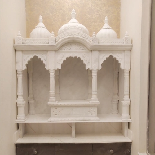 White Makrana Marble Temple