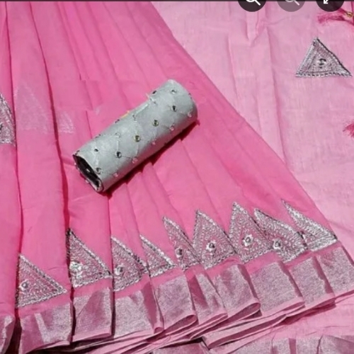 Women Pure Linen Sarees