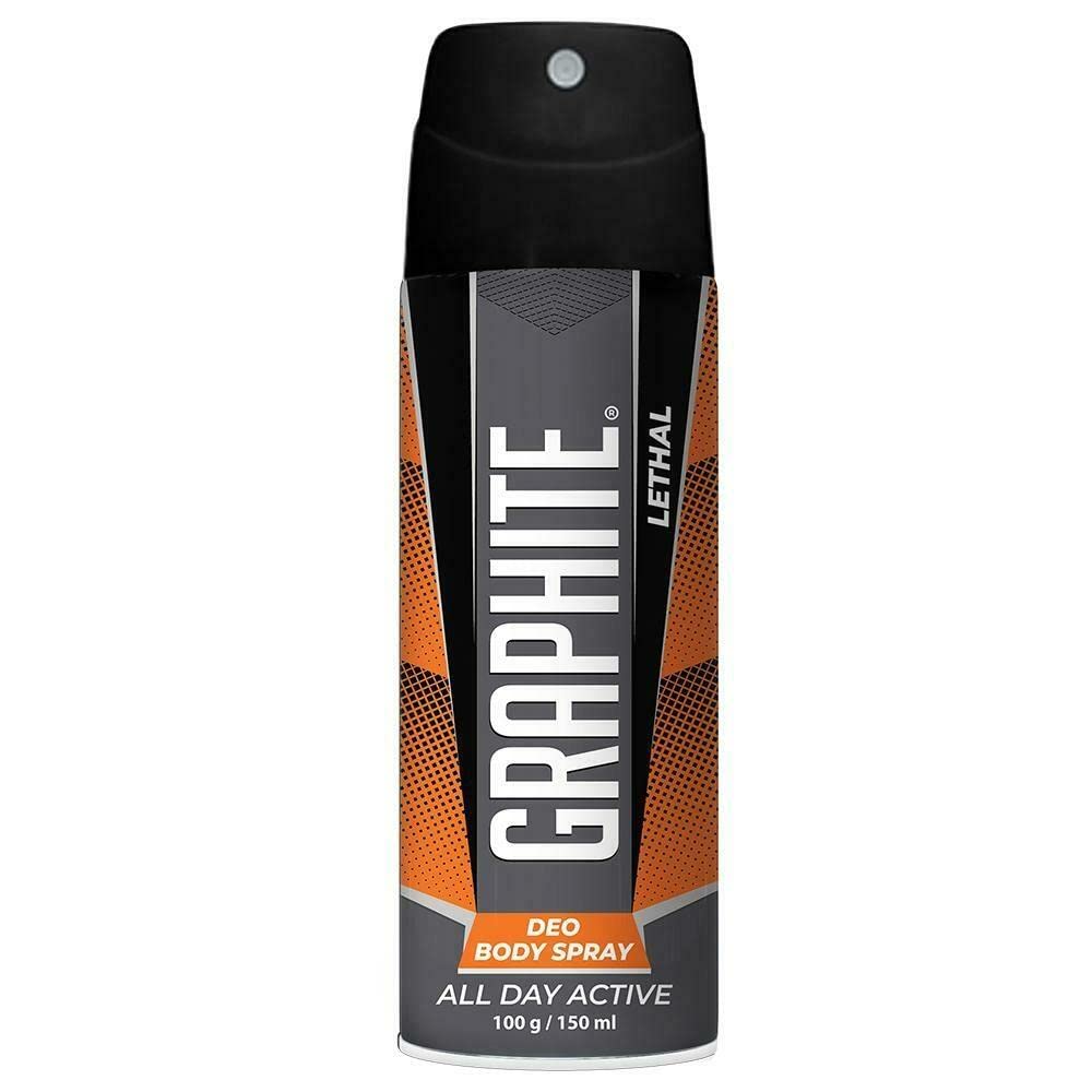 Graphite Lethal Deo Body Spray 150 Ml - Height: 16 Centimeter (Cm)