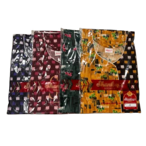 Ladies Cotton Printed Nighty