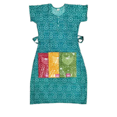Ladies Printed Half Sleeves Cotton Nighty