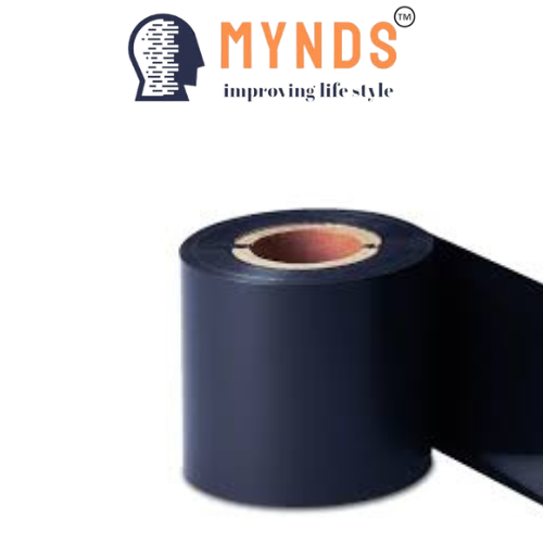 MYNDS 105mm x 100m Wax Resin Primary Black Ribbon