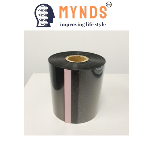Mynds 90mm X 300m Resin Primary Black Ribbon