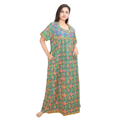 Paradise Floral Printed Cotton Nighty