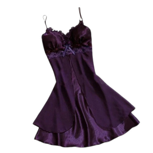 Silk Short Length Ladies Night Dress