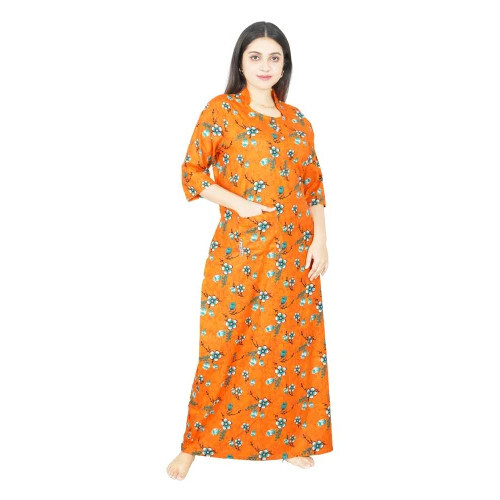 3/4 Sleeves Free Size Ladies Nighty
