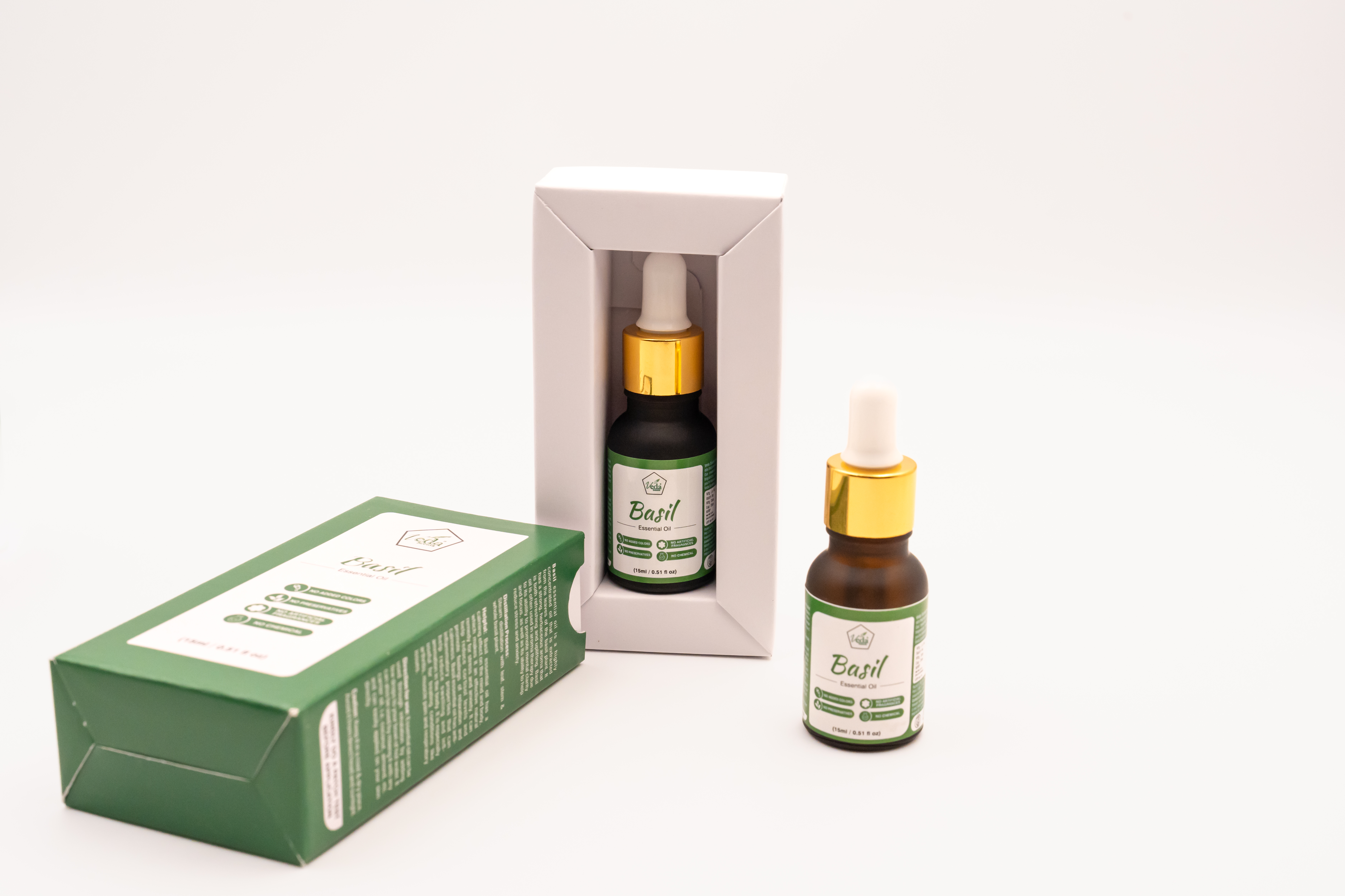 Basil Essential Oil 15 Ml - Grade: A