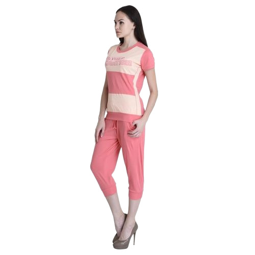 Ladies Printed Capri Night Suit
