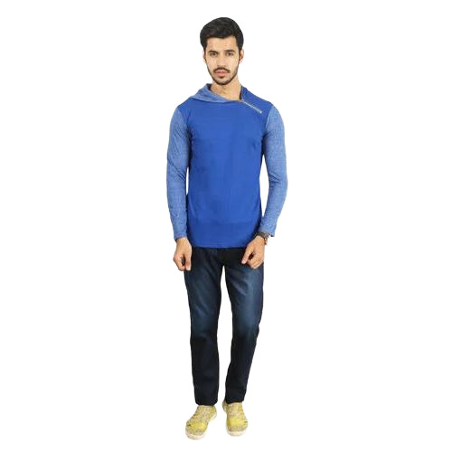 Mens Stylish Hooded T Shirt