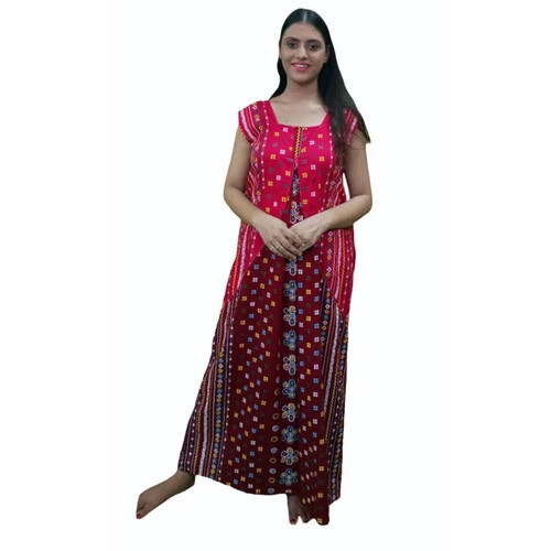 Pink Mehron Ladies Cotton Nighty
