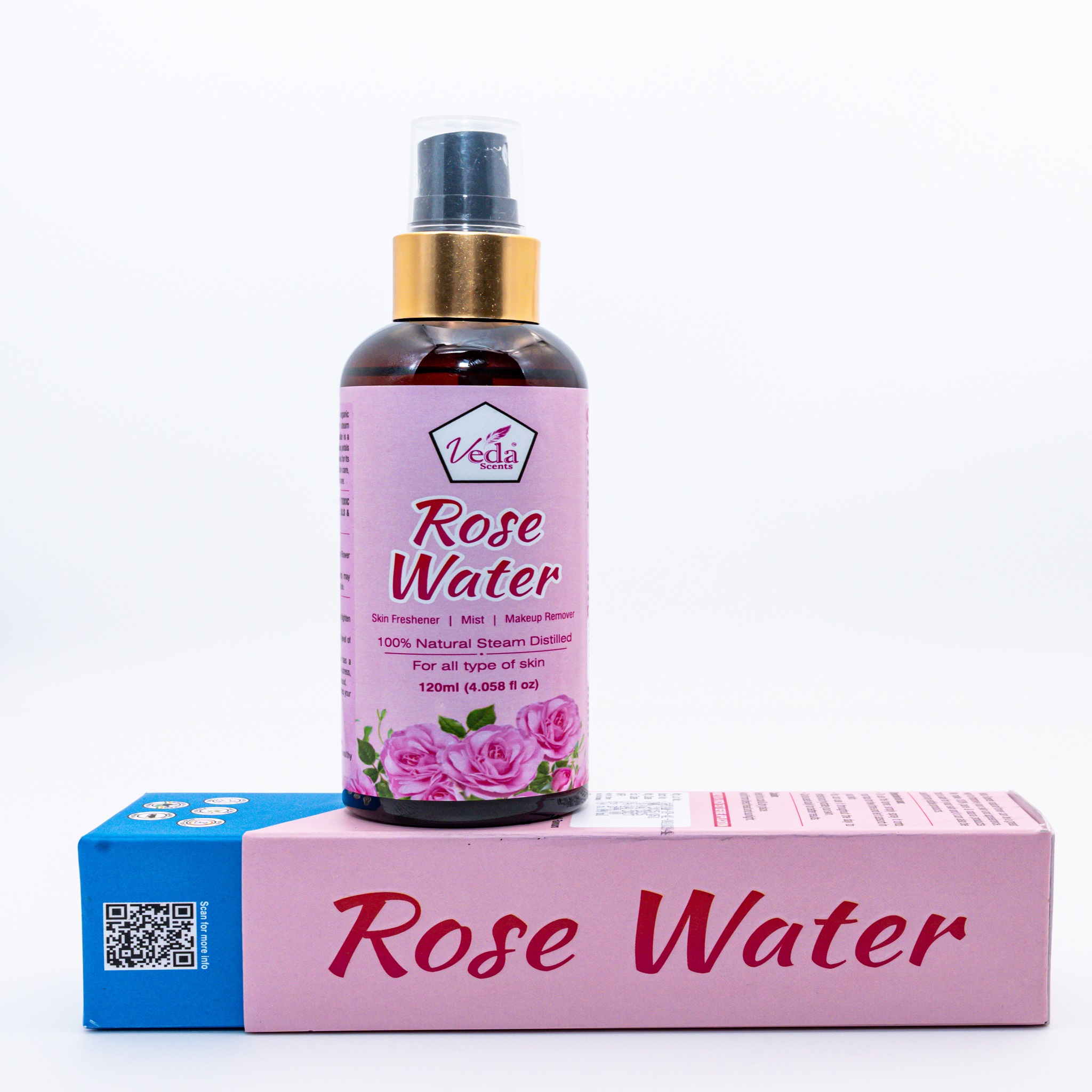 Rose Water Skin Toner - Characteristics: 100% Natural
