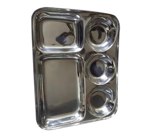 Five In One Stainless Steel Dinner Plate