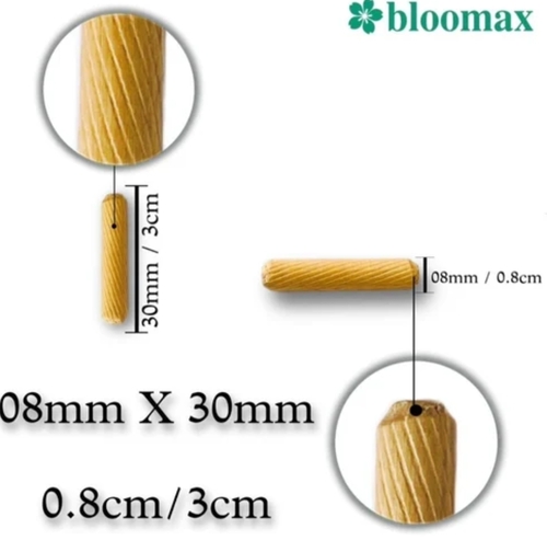 Wooden Dowel Pin 08mm X 30mm