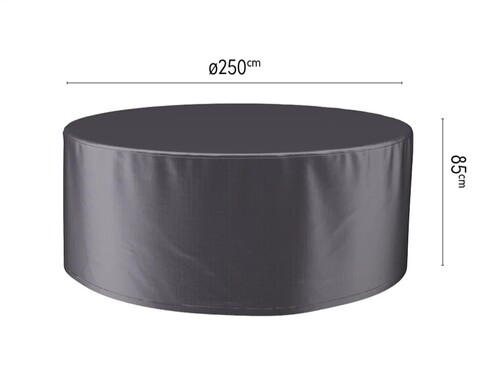Polco Premium Outdoor Dining Table Covers - Color: Black/Brown/Grey
