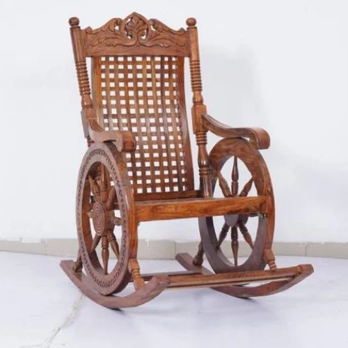Teak Wood Rocking Chair