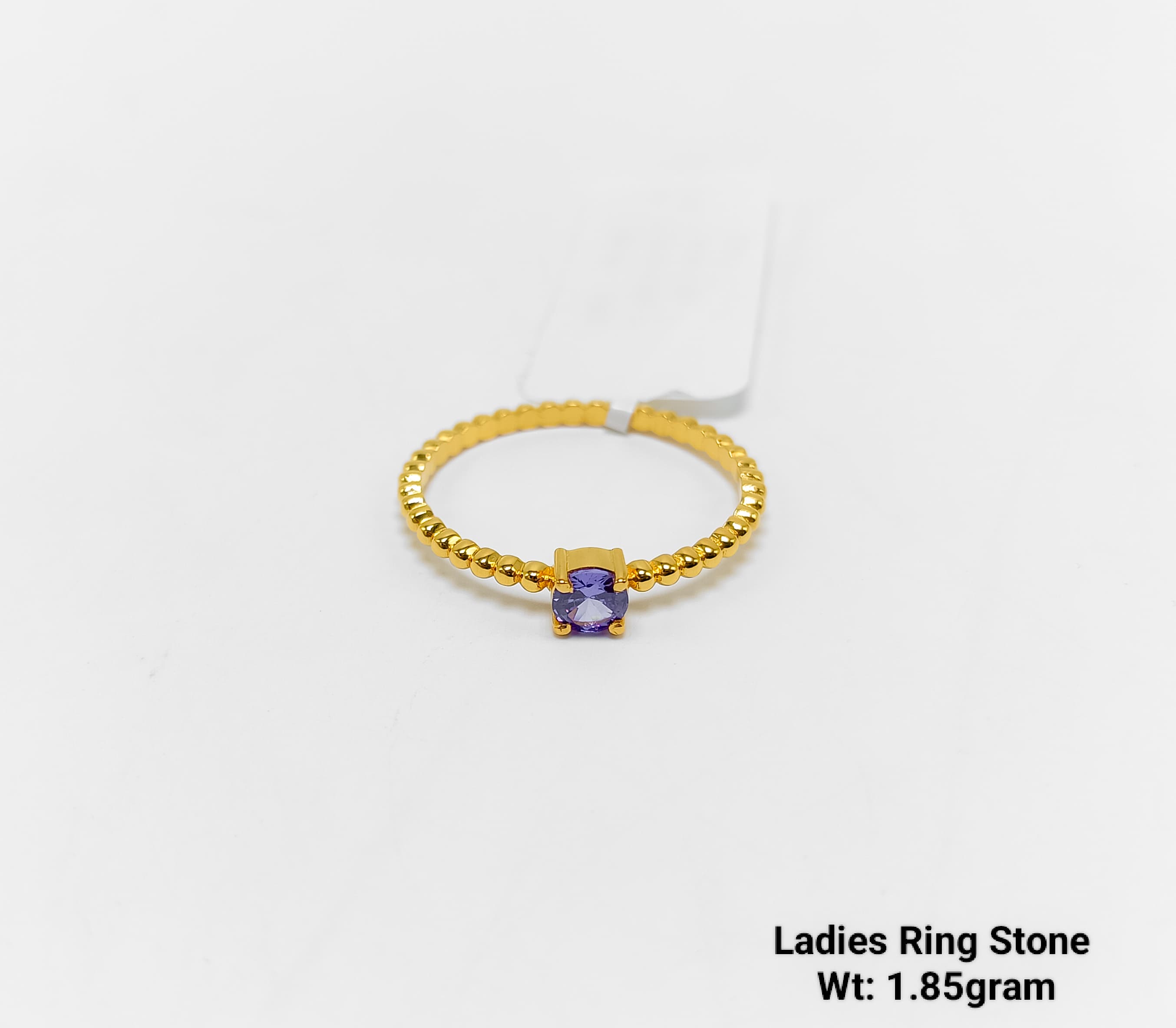 92 Melting Ladies Ring Stone Gold Ring - Color: Golden