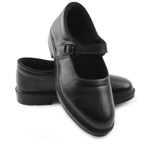 Girls Black School Shoes