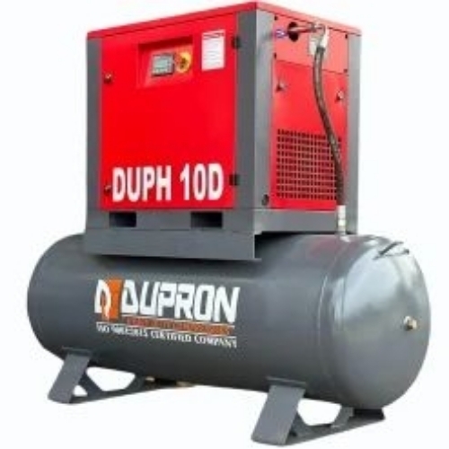 Screw Air Compressor - Standard Size, Gray & Red | 1 Year Warranty, Long Lasting, Ideal for Industrial Use