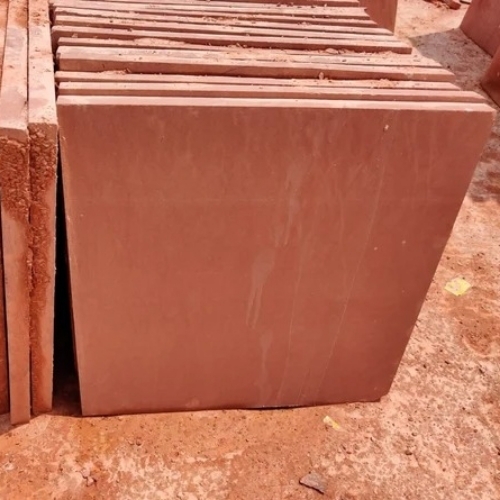38 Mm Square Red Sandstone