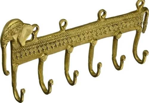 7inch Brass Elephant Hanger