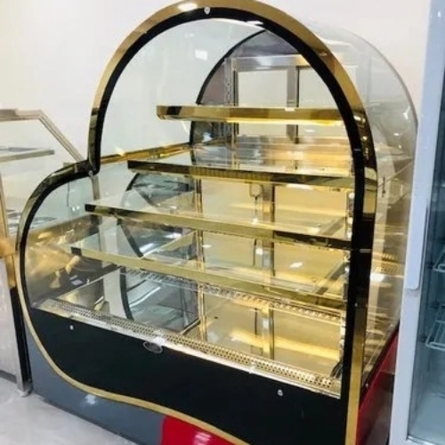 Heart Shape Glass Display Counter
