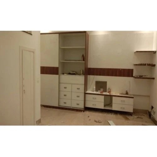 L-Shape Wooden Modular Kitchen
