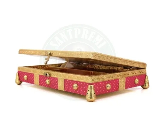 Red Metal Dry Fruit Designer Box