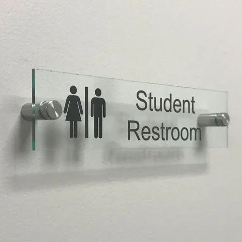 Glass Acrylic Sign Board