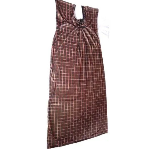 Ladies Check Printed Cotton Nighty