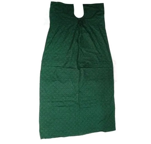 Ladies Green Printed Cotton Nighty