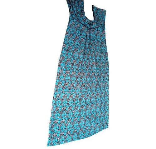 Sarina Ladies Blue Printed Cotton Nighty