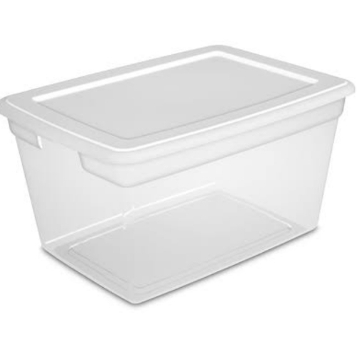 Transparent Plastic Storage Bin
