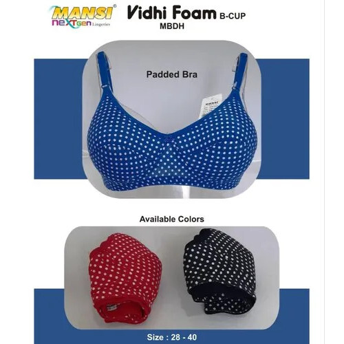 Mansi Vidhi Foam Padded Bra - Color: Available In Different Colors