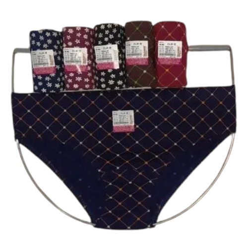 Mid Rise Printed Hosiery Cotton Panties - Color: Available In Different Colors