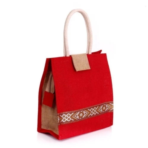Red Jute Gift Bags