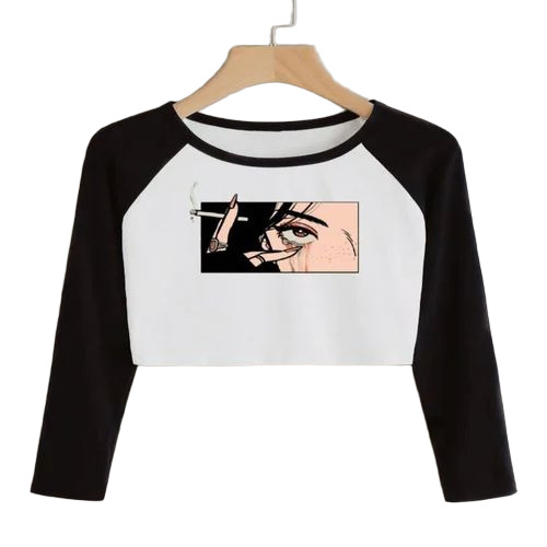 Ladies Full Sleeve Crop Top