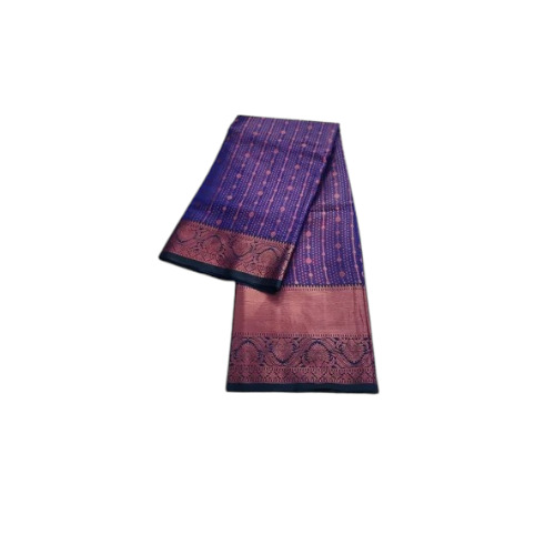 Ladies Purple Banarasi Silk Saree
