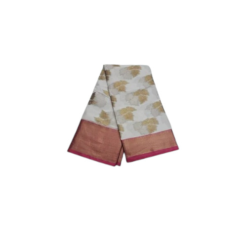 Ladies White Kanchipuram Silk Saree