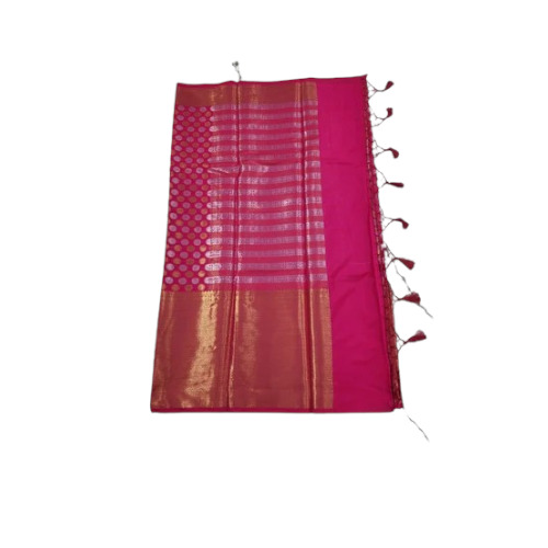 Pink Banarasi Silk Saree
