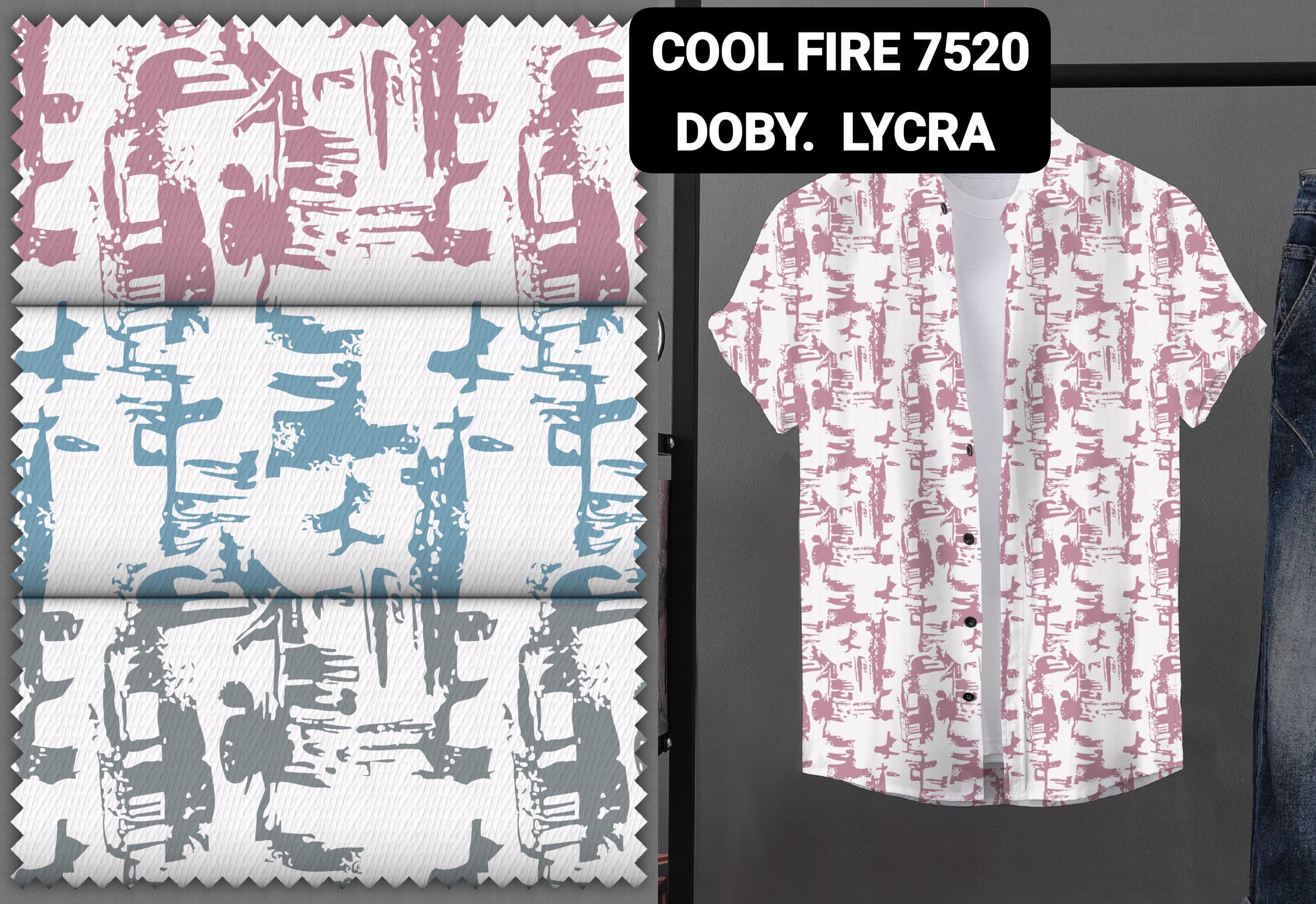 Printed Cotton Shirt Fabric