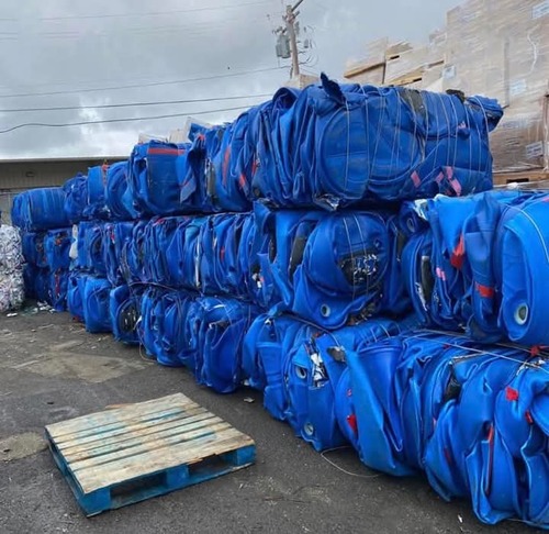 HDPE Blue Drum Scrap bales