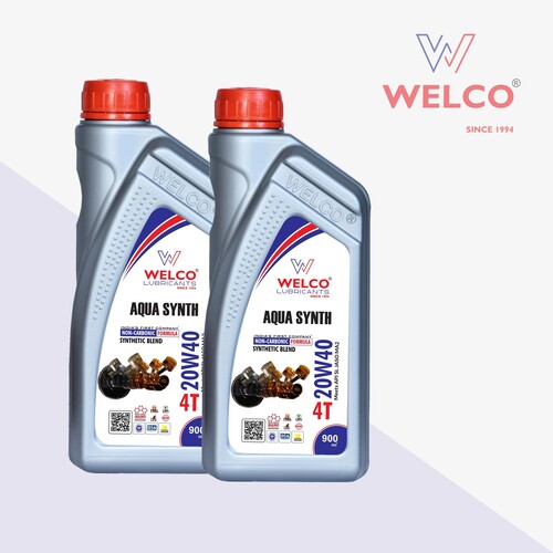 Welco Aqua Synth 4T 20W40 Sl Engine Oil 900 Ml - Color: Orange
