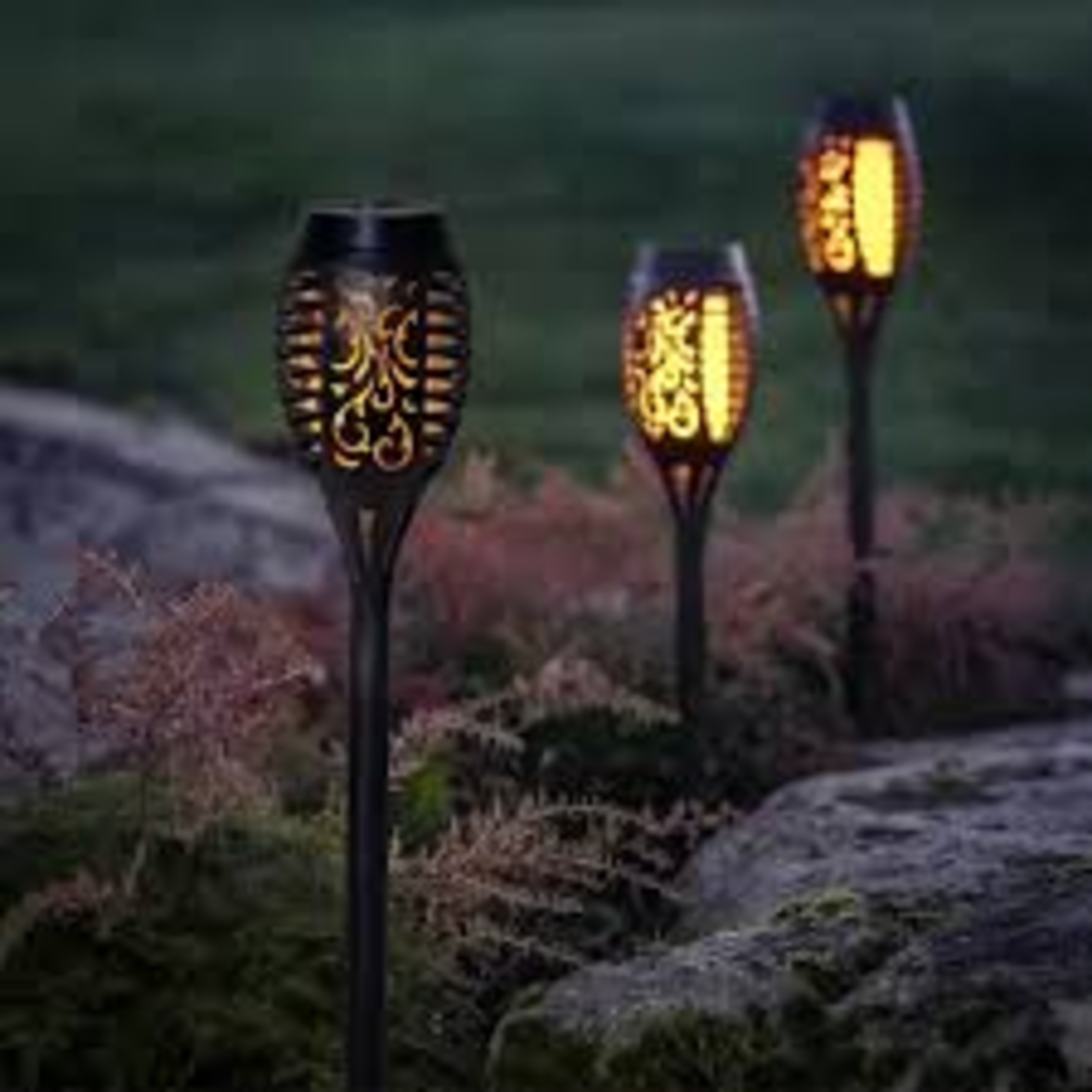 Solar LED Flame Light